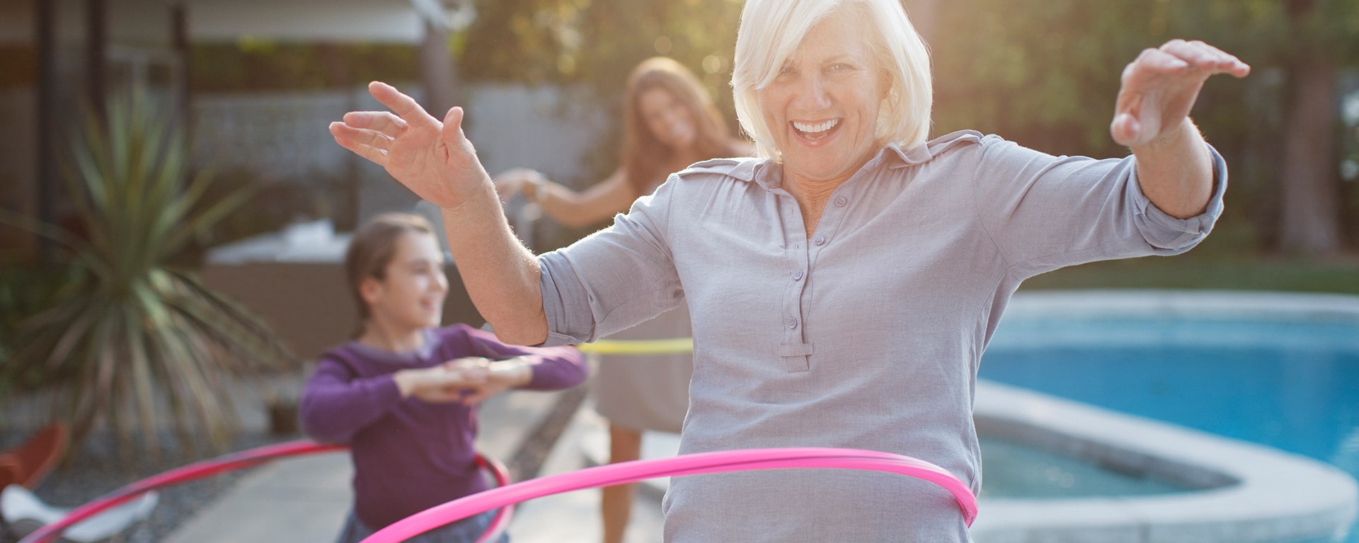 woman enjoying the florida weather