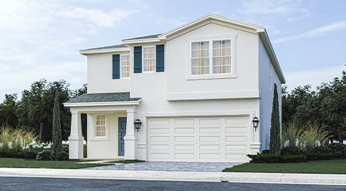 exterior of concord model by lennar