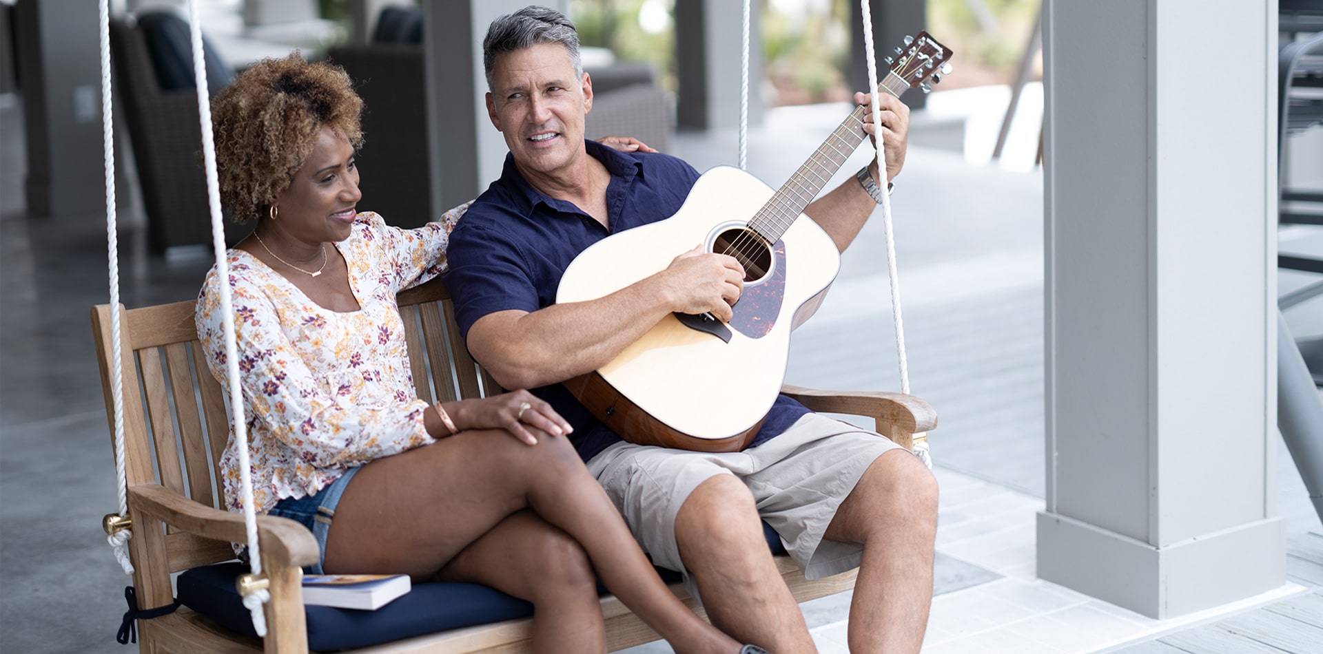 future couple at everly 55+ community at wylder