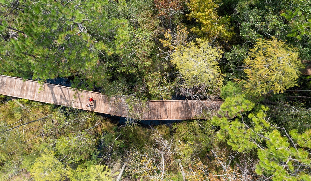 aerial of the trails in port st lucie