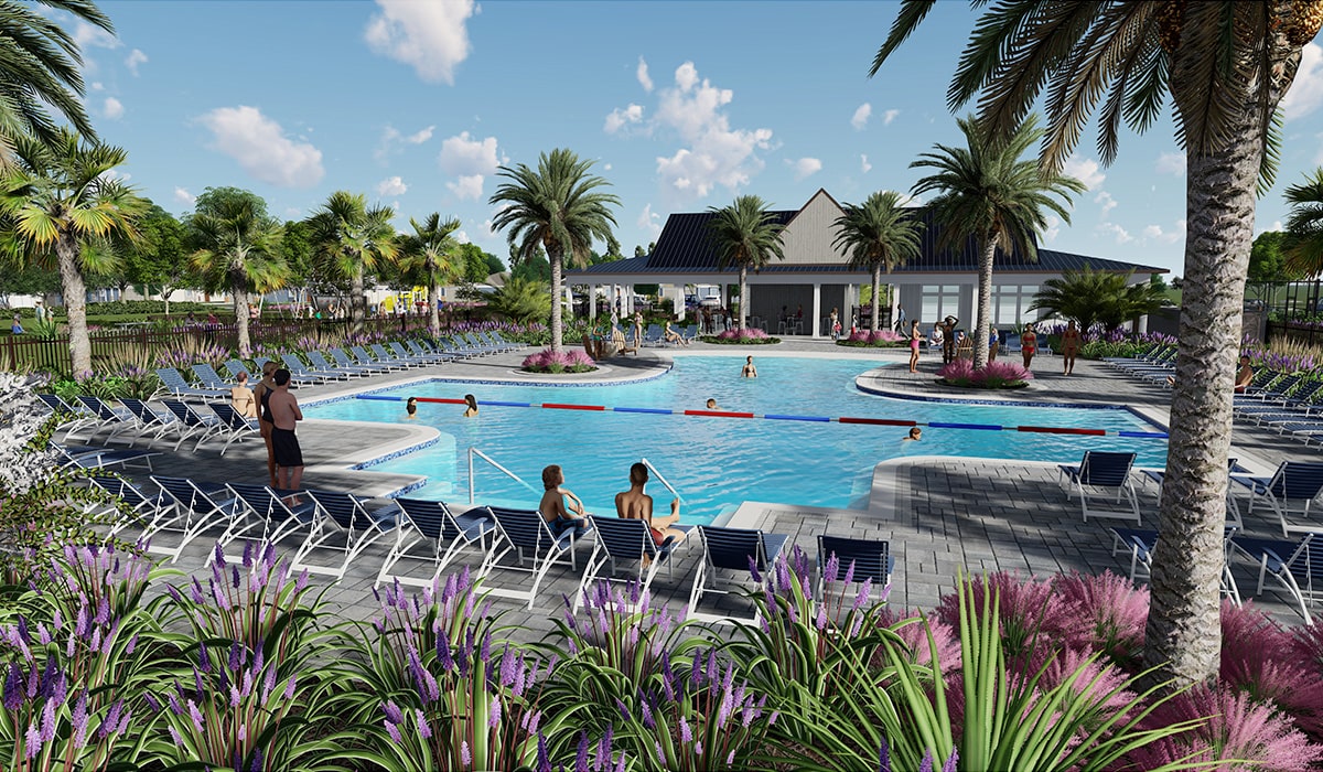 neighborhood pool rendering