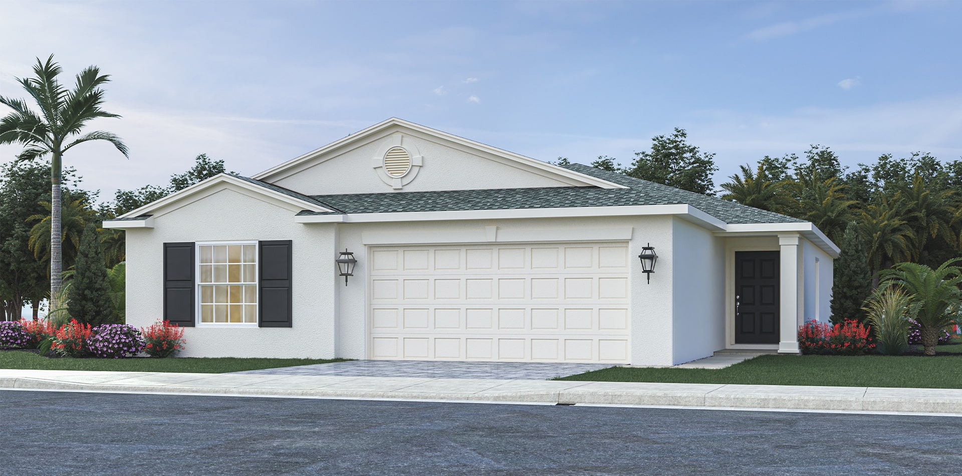 rendering elevation of a lennar home at wylder
