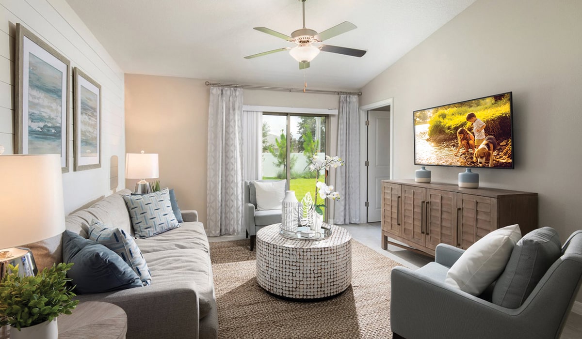 interior of a new model homes at wylder