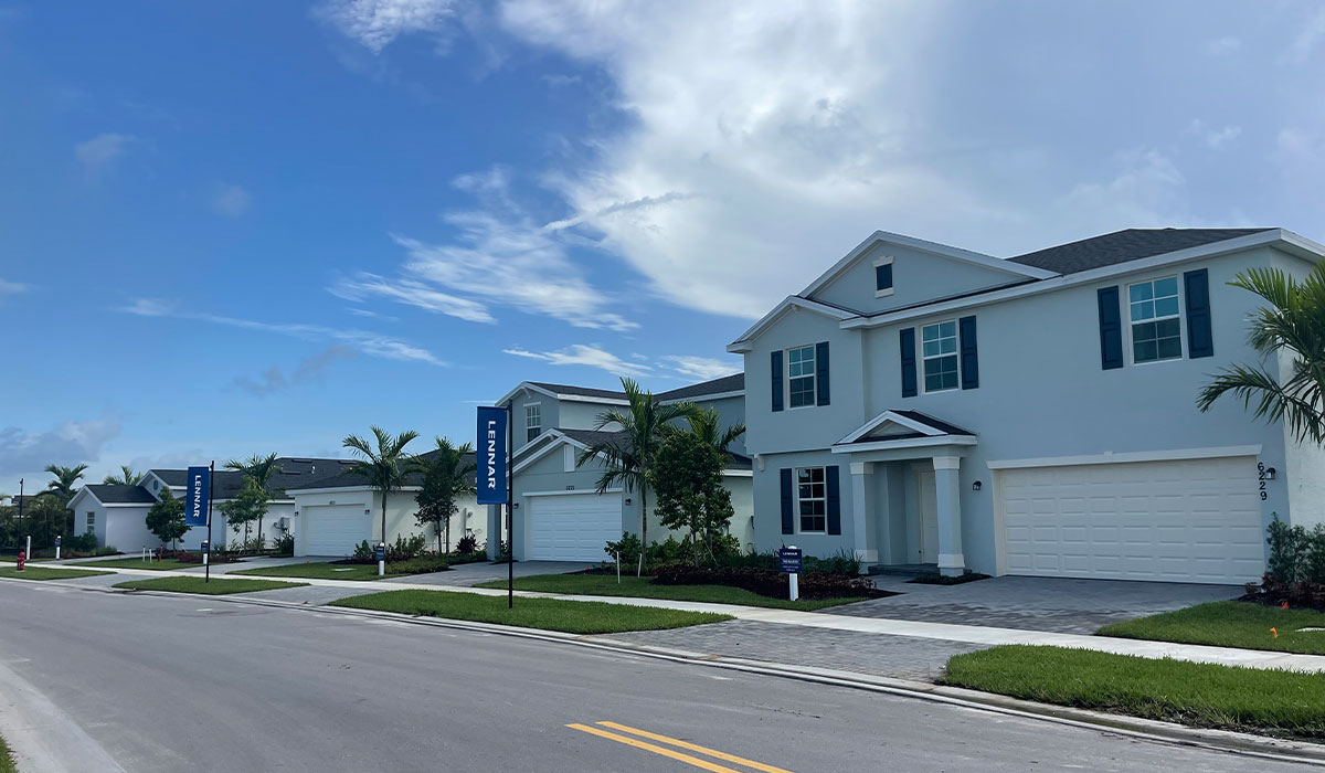 Port St. Lucie Community  model homes at Wylder