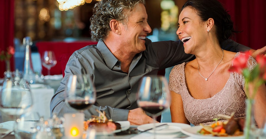 Florida Retiree Couple at Restaurants