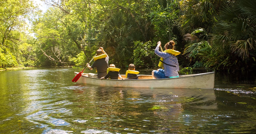 Kayaking on the st lucie river