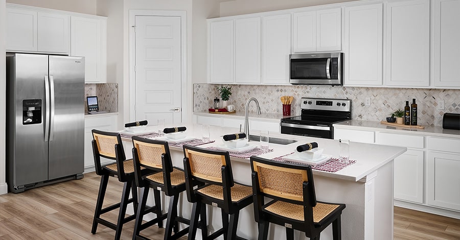 model home kitchen interior