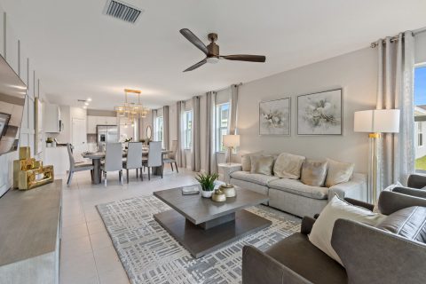 Living room Brystol Lennar Model Home