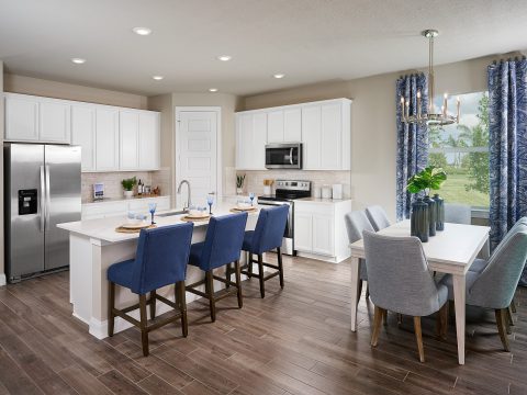 dining and kitchen Brystol Meritage Homes Model 