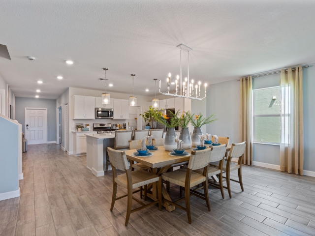 dining room at Brystol Lennar Model Home