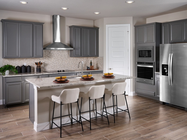 Brystol Meritage Homes Model Kitchen Island