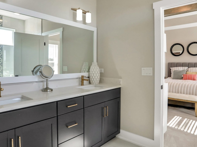 Master Bath at Wylder Home by Dream Finders