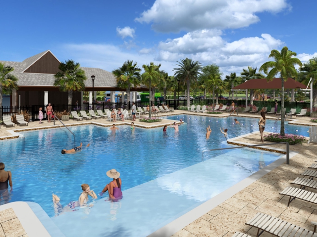 Brystol North Amenity  Center Pool Rendering