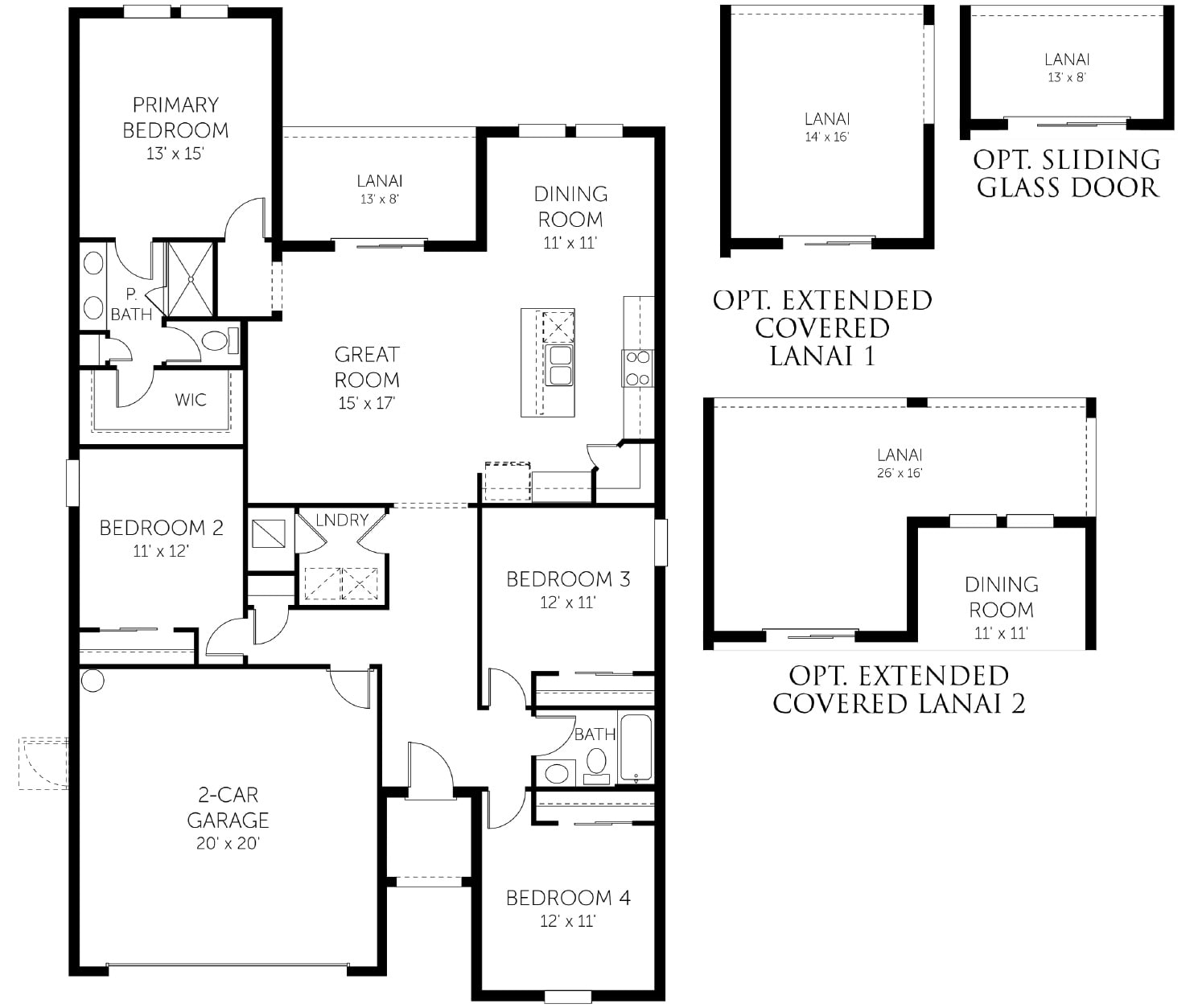 Dream Finders Hillcrest Model Floorplsn