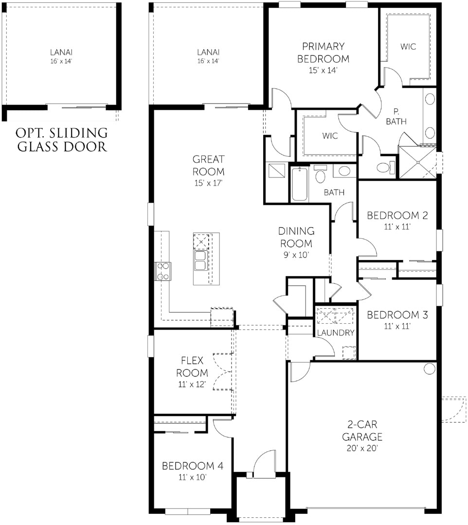 Poinciana Floorplan by Dream Finder