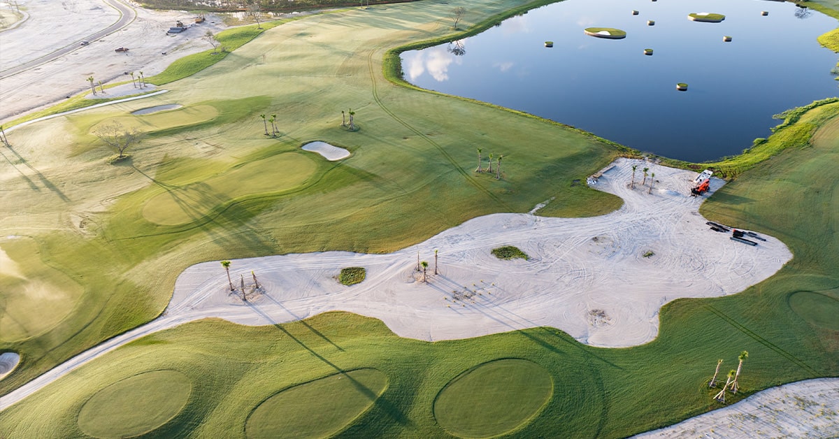 Port St. Lucie Golf Course Aerial Glynlea Golf CLub