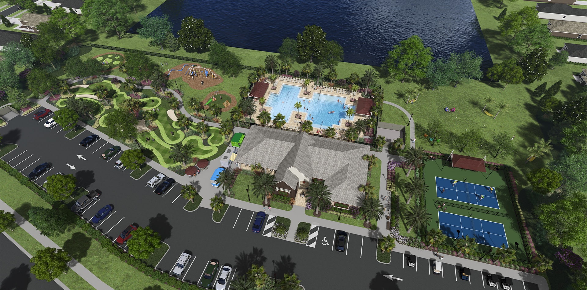 Brystol North Amenity Center Aerial rendering