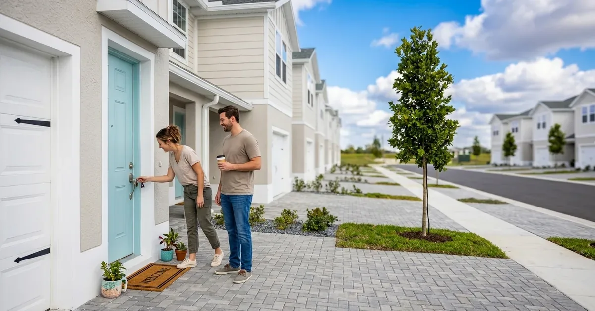 Wylder Couple Unlocking Home Featured