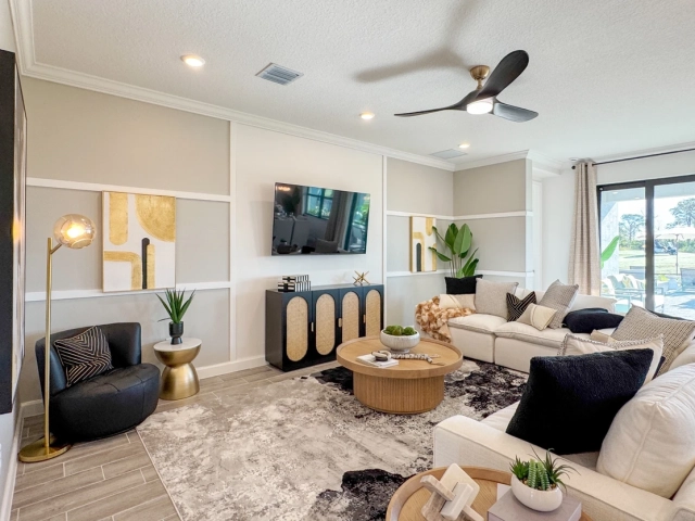 Glynlea Lennar Model Home Living Room